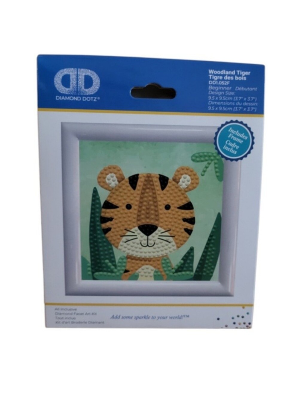 NEW Diamond Dotz Diamond Facet Beginner Art Kit - Woodland Tiger